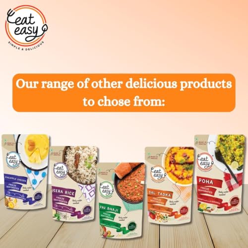 Image of Eat Easy Ready To Eat Jain Pasta- 100gm | Freeze Dehydrated | Just Add Water and Cook | No Onion No Garlic, Vegetarian Healthy Instant Creamy Pasta Food for Travel, Trekking, Campign, Hostel