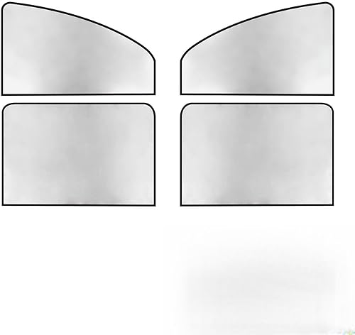 PSLER Parasol universal para ventana lateral, persianas magnéticas de privacidad para automóvil, cortina opaca para camping, dormir, bebés, niños, 4