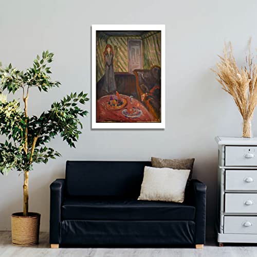 Affiche d'art Edvard Munch Mordersken en impression mate de conservation - 3