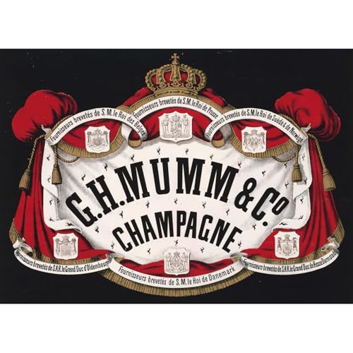 ArtDirect G.H. Mumm & Co., champagne (1876) Unframed Art Print Giclee Poster by Anonymous - Ready for Framing with Customization Sizes 10x7, 14x10, 20x14, 33x24, 48x35 and 60x43 inches