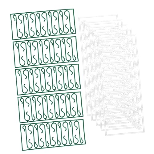 HOODANCOS 100Pcs Christmas Tree Ornament Hooks Xmas Hanging Hooks for Holiday Decor Multi Purpose Use for Wreaths and Ornaments of Hooks Each