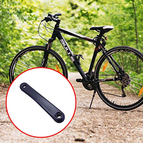 BESPORTBLE Crank Arm Alloy Bike Bell Left Crank Diagonal Square Hole Repairing Tools Bicycle Repair Part for Mountain Bike Bicycle (Black)