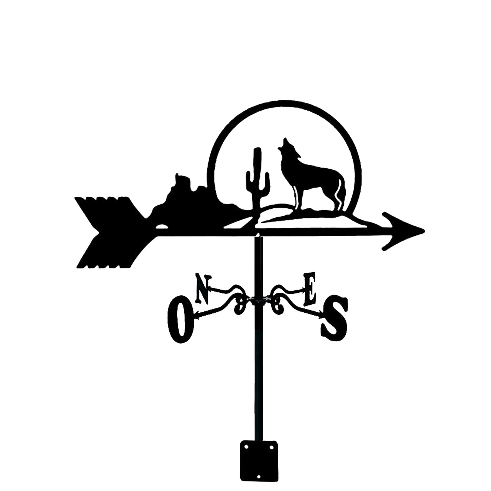 TAXXII Cheetah Knight Wind Vane For Yard, Garden Decoration Weathervane, Direction Indicator Kit, Outdoor Courtyard Lawn Metal Bracket Yard