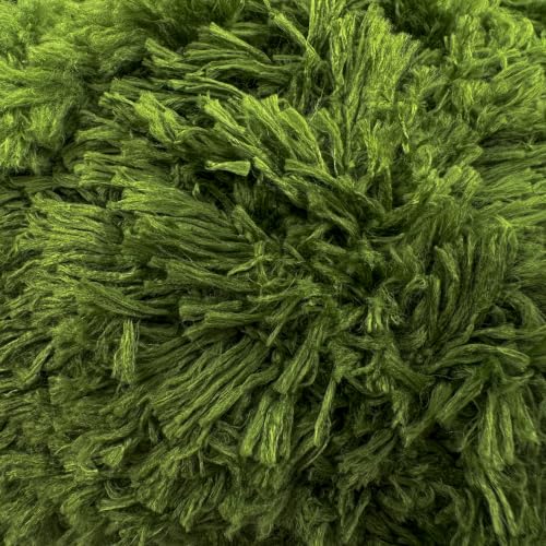 Image of Plush Faux Fur Bulky Yarn, Super Soft Fluffy Fuzzy for Knitting Crocheting Crafting, 100 Gram (3.53 Ounces) 109 Yards (100 Meters) (Grass)