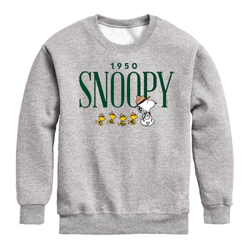 HYBRID APPAREL - Peanuts - Snoopy 1950 Camping - Toddler & Youth Crewneck Fleece Sweatshirt