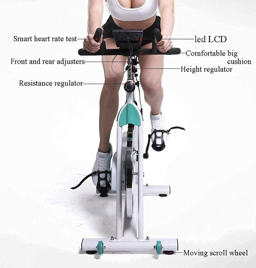 Rower treningowy domowy, wyjątkowo cichy rower spinningowy z pedałami, profesjonalny sprzęt do ćwiczeń odchudzających w pomieszczeniach, regulowany uchwyt, czujnik tętna