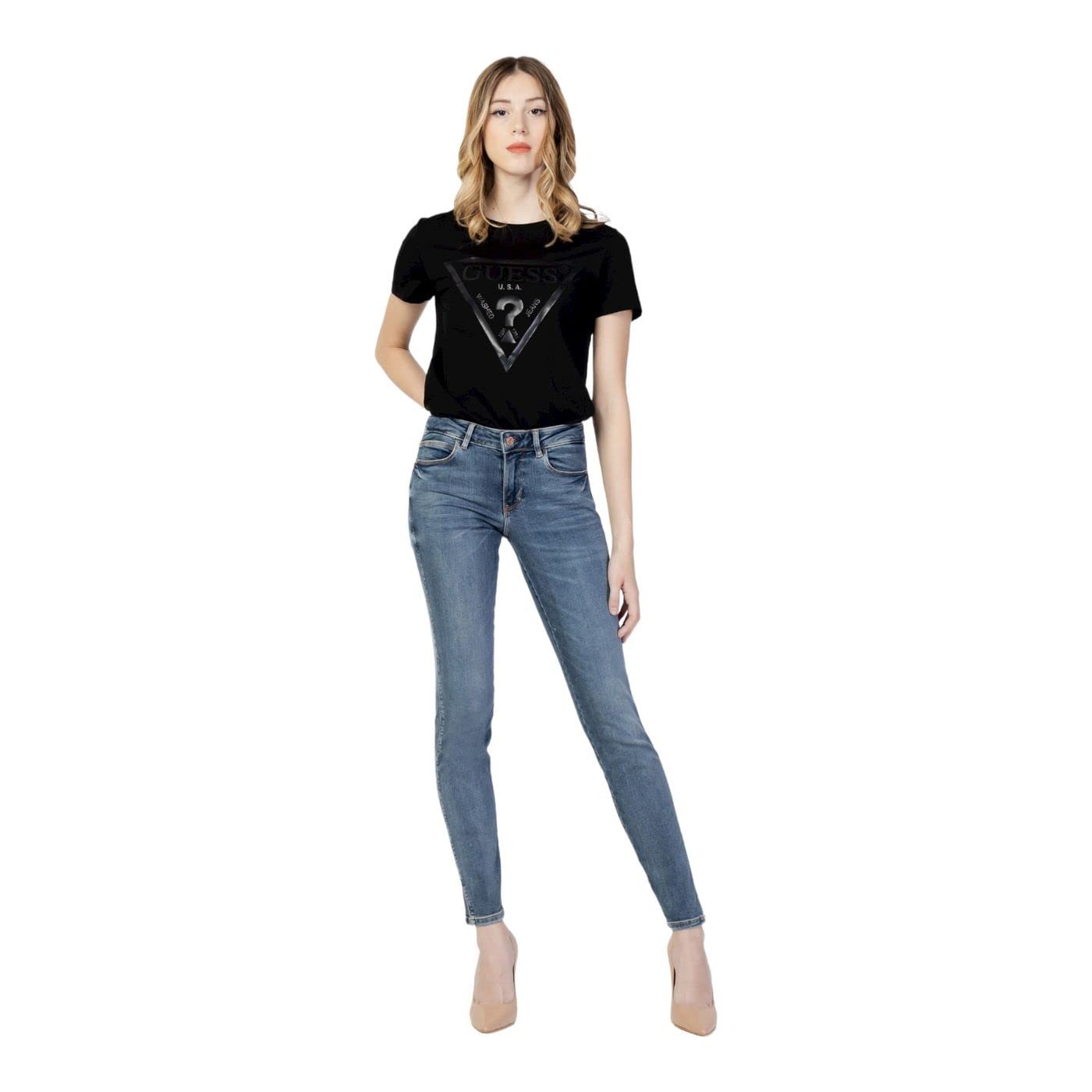 Guess Women's Bleu Jeans Woman Curve X