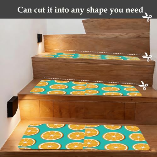 Alfombrillas para escaleras de interior Mexpekil con limones 7