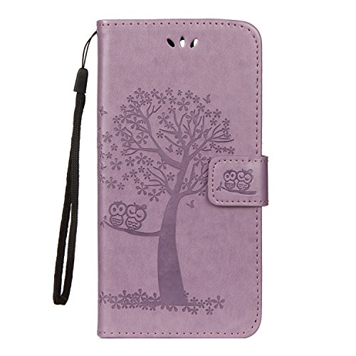 JOMA-E Shop - Funda de piel con tapa para Huawei Honor 7A/2018 Y6, diseño de árbol en relieve, con ranuras para tarjetas, cierre magnético, con tapa para Huawei Y6 2018/Honor 7A