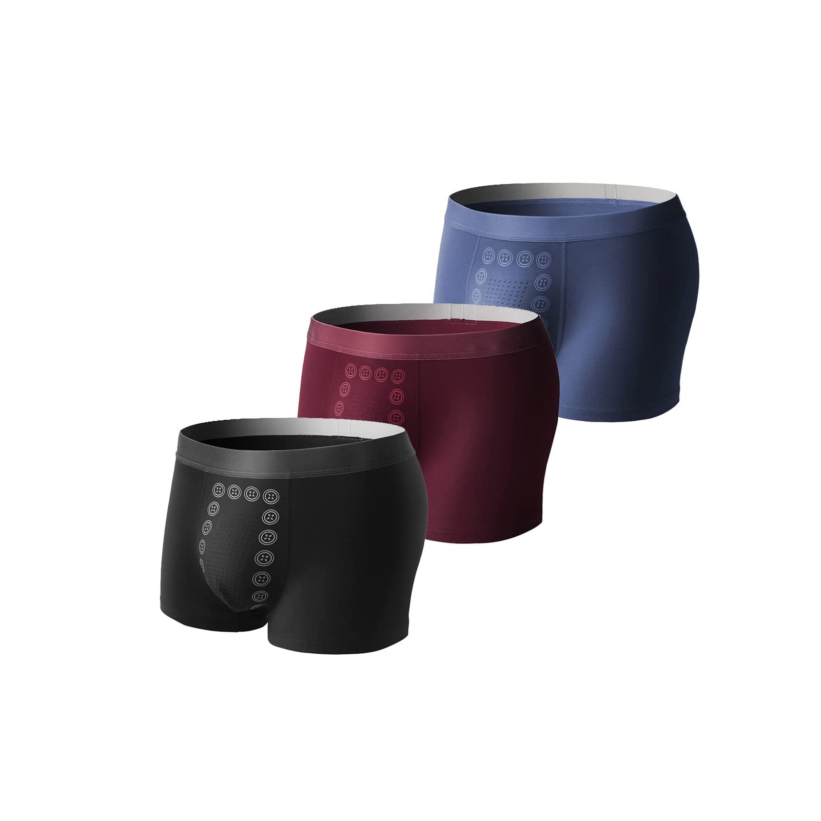 AumudeEFT Energy-field-therapy Men's Underwear, Energy Field Therapy Men Pants, Long Lasting Magneticfit Pants Slim Underwear (L, Set B)