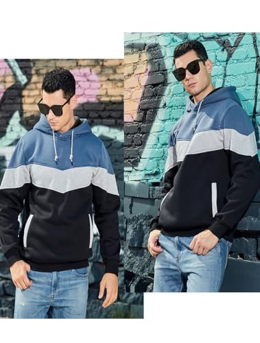 Lavnis Men's Tracksuits Sweatsuits for Men Hoodie Athletic Track Suits 2 Piece Set Casual Hooded Outfits3