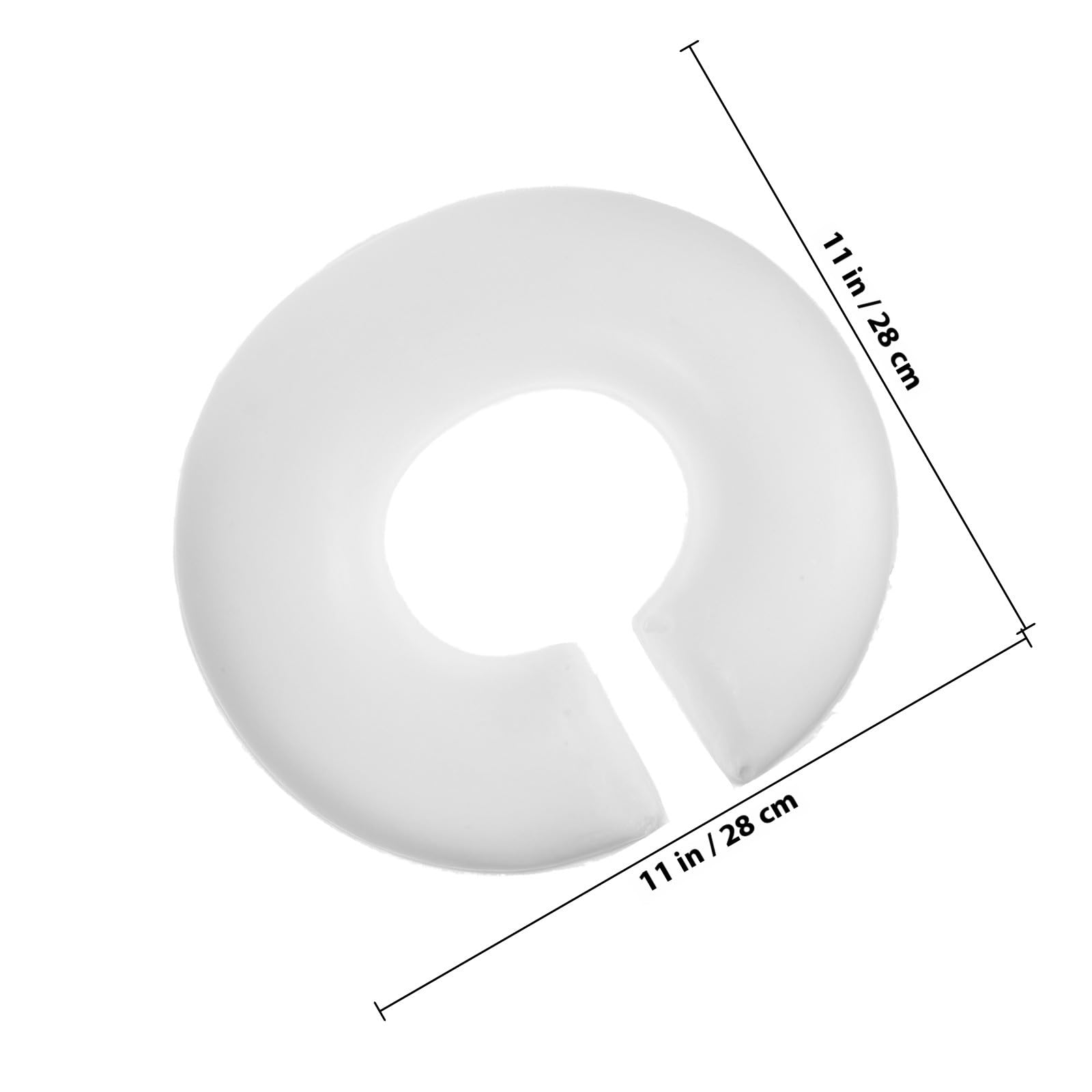 UKCOCO Coussin Cervical en Mousse à Mémoire de Forme Appui-tête de Massage pour Lit, Confort et Relaxation, pour Salons et Spas, en Coton Blanc de Forme en U