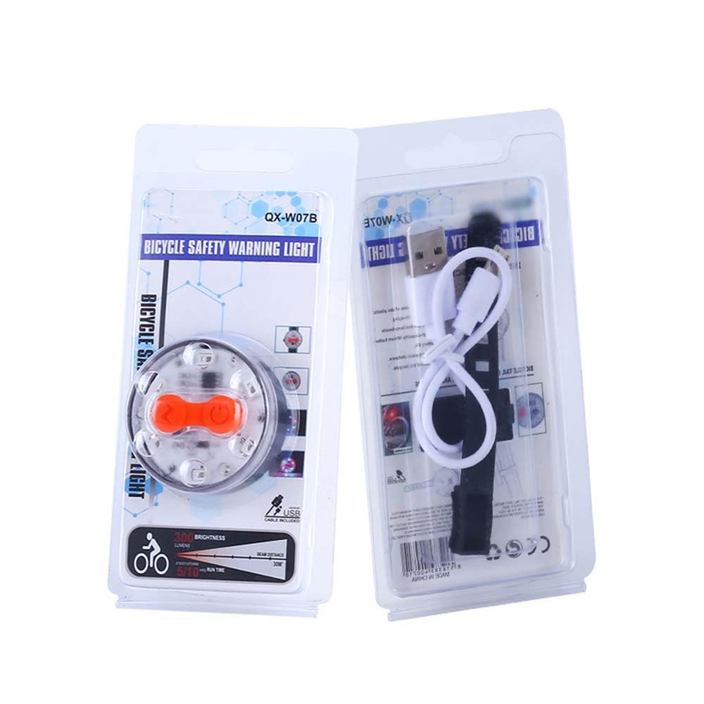 Luz Trasera para Ciclismo Nocturno, luz de Advertencia para Bicicleta de montaña y Carretera, luz para Mochila con Carga USB, Accesorios para Bicicleta