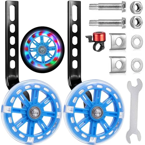 Rotelle Bici Bambino Universali Regolabili - Per Bici 12-20 Pollici Con Kit Attrezzi - Verde