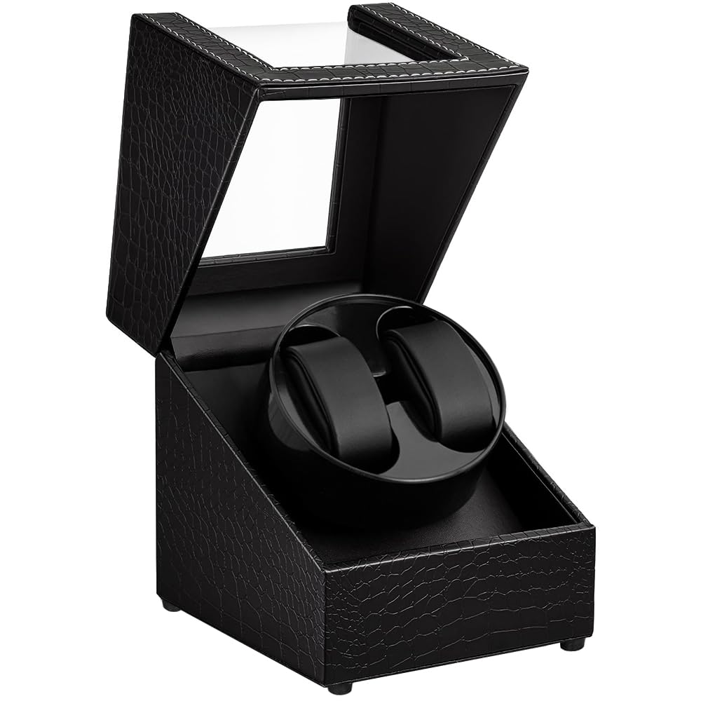 Watch Winder for Automatic Watches,Automatic Watch Winder Box,Double Watch Winder with Quiet Japanese Motor,USB Type C