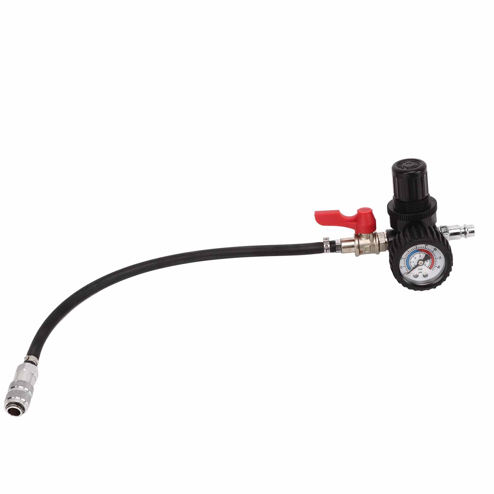 Kit Test Turbocompressore 9 Pezzi con Manometro per Rilevamento Perdite Aria Auto Veicoli Diagnosi Guasti Efficiente