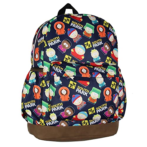 INTIMO Mochila de viagem escolar South Park Stan Kyle Cartman Kenny Butters Token 40,6 cm