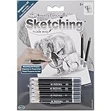 ROYAL BRUSH Sketching Made Easy Elephant & Baby Mini Kit, 5' by 7'