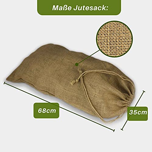 Sacco di iuta grande, ideale per feste di Natale