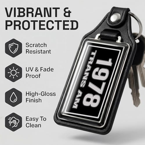 Image of Brotherhood Car Key Chain for Trans Am Firebird - Classic Models Keychain for Men and Women Gift Key Ring