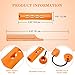 Chuangdi 24 Pcs Hair Perm Rods Plastic Cold Wave Perming Curlers Hair Rollers with Steel Pintail Comb Rat Tail Comb Tools for Hairdressing Styling(Orange,0.87inches)