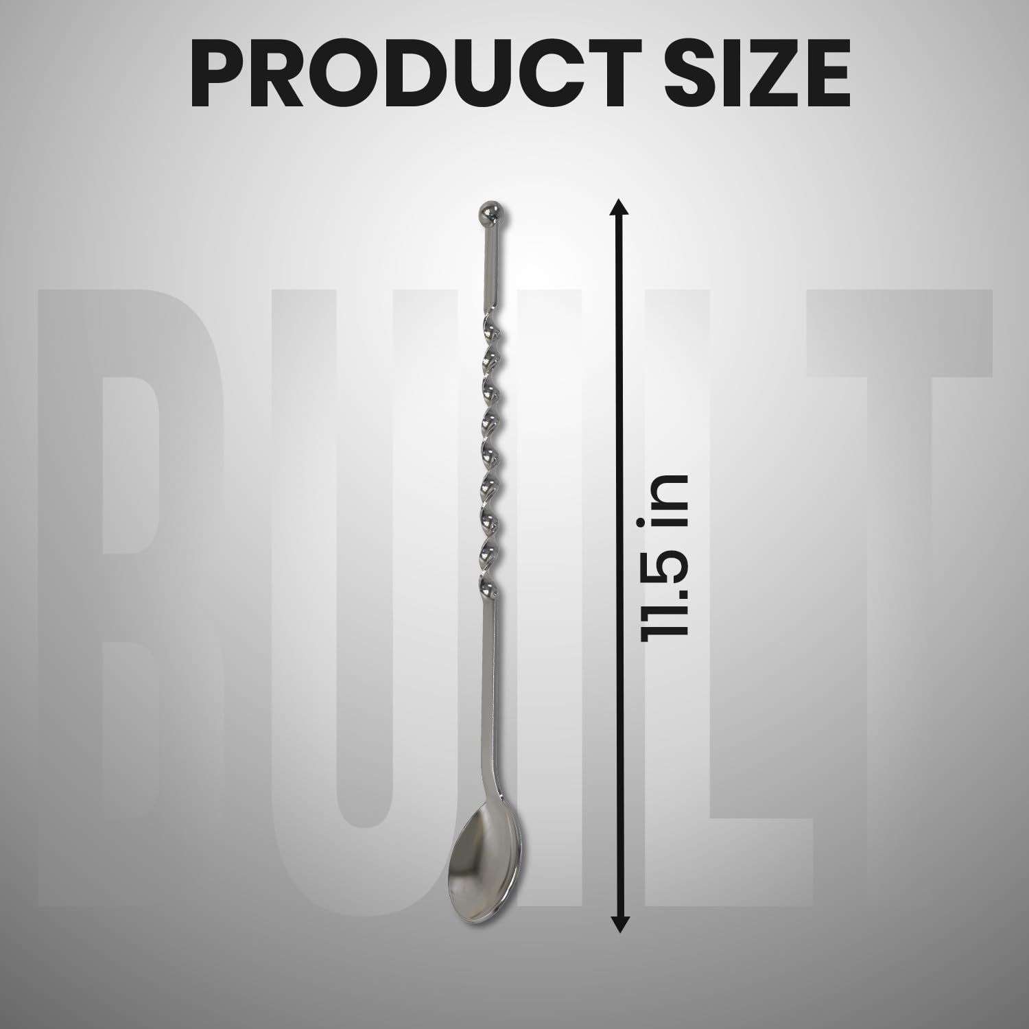 Elegante agitador/cuchara giratoria de 11.5 pulgadas, acero inoxidable de grado comercial, ideal para entusiastas de bebidas y café, perfecto para uso doméstico y comercial 7