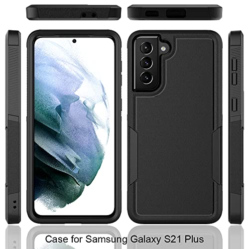 WOGROO for Galaxy S21 Plus Case, Shockproof, Strong and Durable Phone Protective, Black - image 2