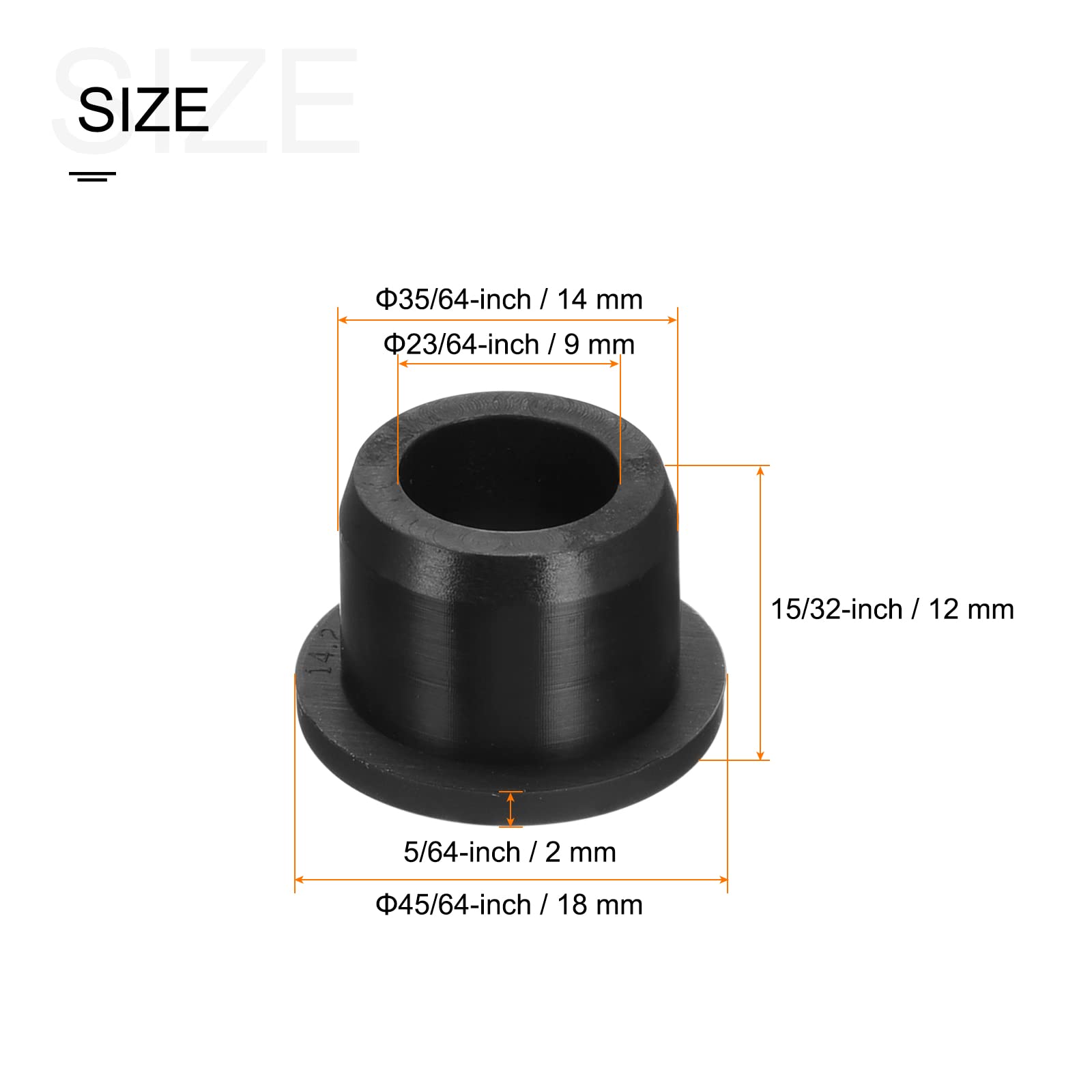 Uxcell T Type Rubber Grommet Mount Dia 14mm ID 9mm Seal Protection Flexible Hole Plugs Cable Pipe Black 12pcs 358b410d 141e 402a Aa6f 47dd7afcea2b.b5014c27fe04eb0dfca7b4d68bbcfe17 - View #8