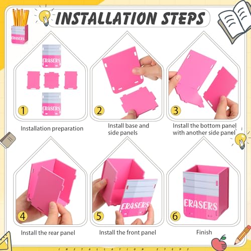 Image of DoubleFill 3 Pcs Sharp Dull Pencil Holder,Cute Circle