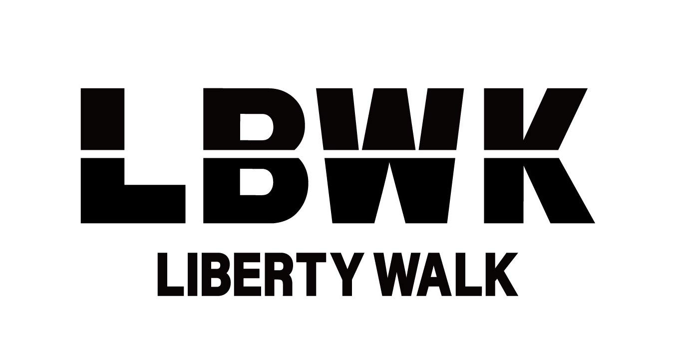 Liberty Walk LBWK LIBERTYWALK Logo Sticker, Black, Model