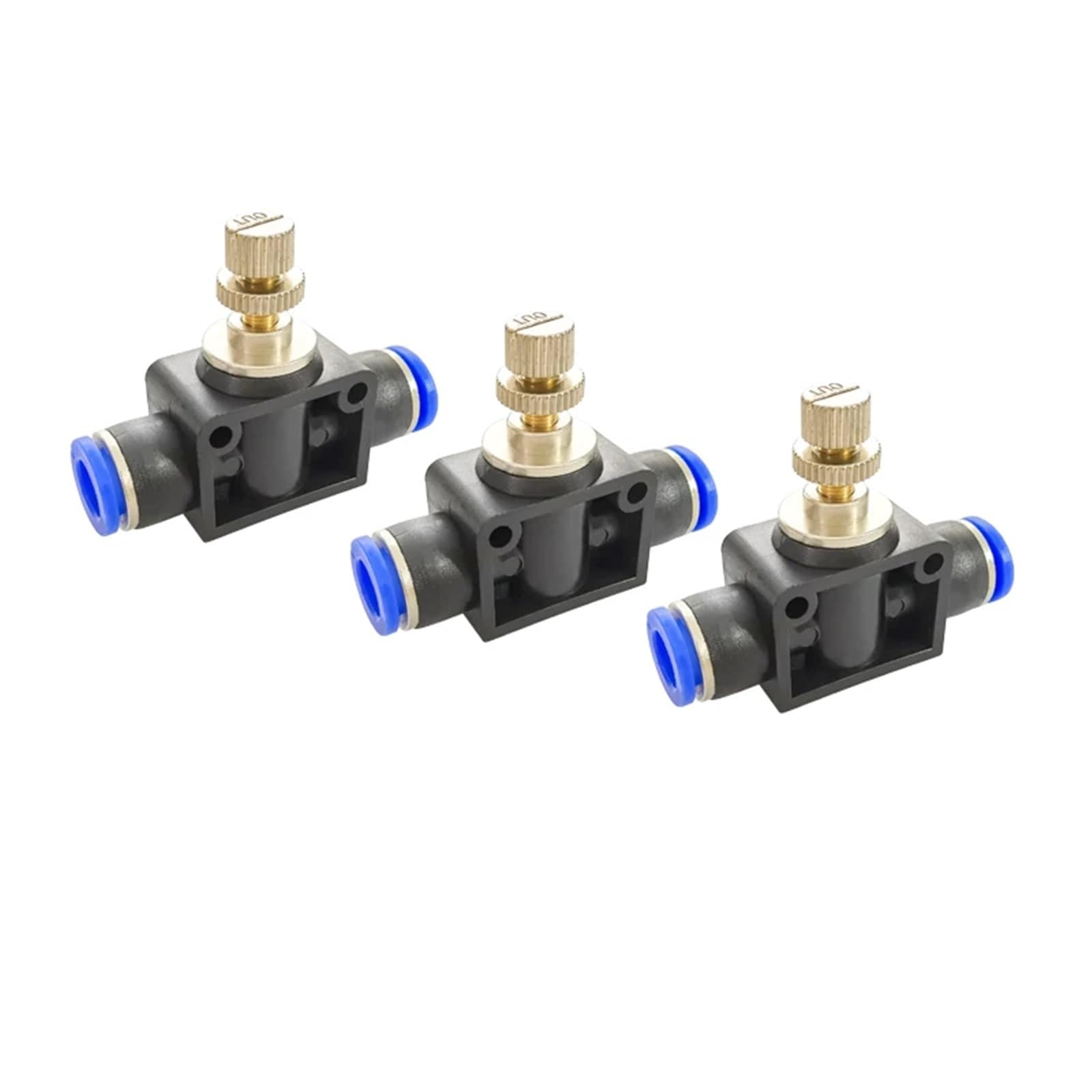 Conector rápido LSA8 de 8 mm para control de velocidad neumático en pack de 6 unidades