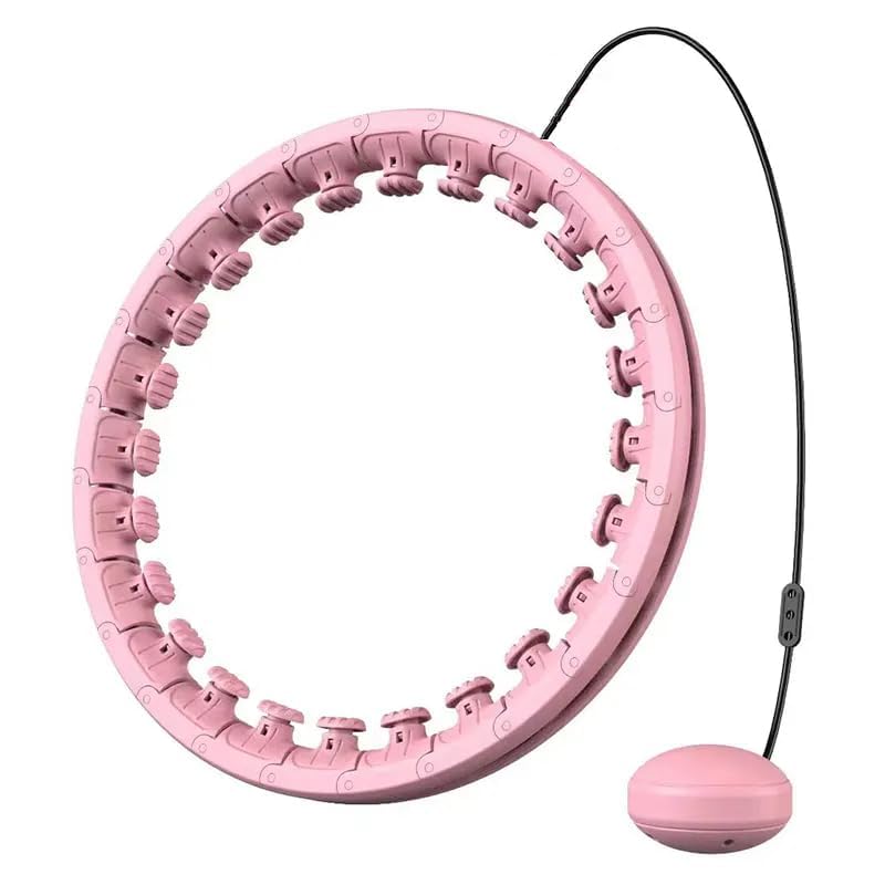 Adjustable Smart Weighted Hula Hoop with 360° Auto-Spinning Ball for Home Workout, Slimming, Core Training & Full Body Workout-image-25