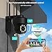 NETVUE Überwachungskamera Aussen, FHD WLAN Kamera Outdoor Farbnachtsicht, Kamera Überwachung Aussen WLAN mit Bewegungserkennung, Echtzeitalarm, 2-Wege-Audio, IP66 Wasserdicht