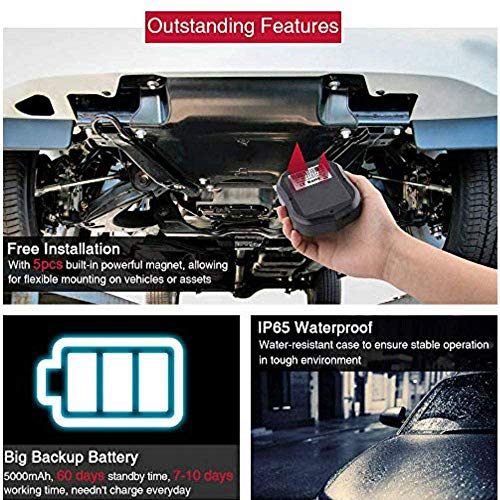 Traqueur GPS de Voiture,Tracker de localisation GPS de Voiture/véhicule/Moto/Camion, traqueur GPS en Temps réel avec… - Image 5