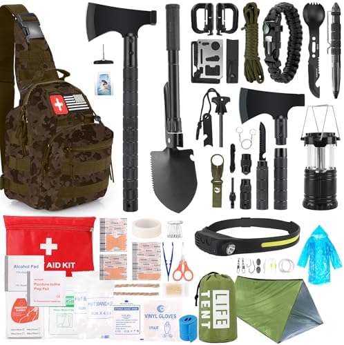 Survival Kit, 268 Pcs Emergency Survival Gear and Equipment Suppl...