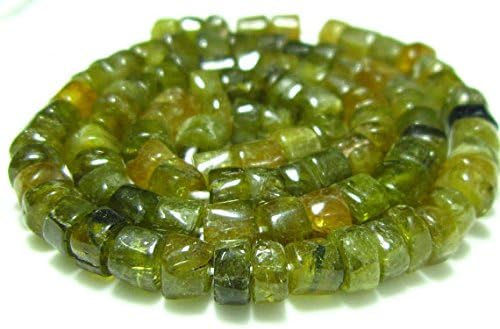 Miniatura 2 de Ruedas lisas de turmalina verde, hilo de 14 pulgadas, medida de piedras, 0.157-0.197 in