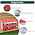 GarveeLife Chicken Nesting Box, 10 Compartments Nesting Boxes for Chickens, Chicken Laying Boxes, Roll Away Nesting Box for Chickens Laying Egg with Lid Cover to Protect Eggs, Red