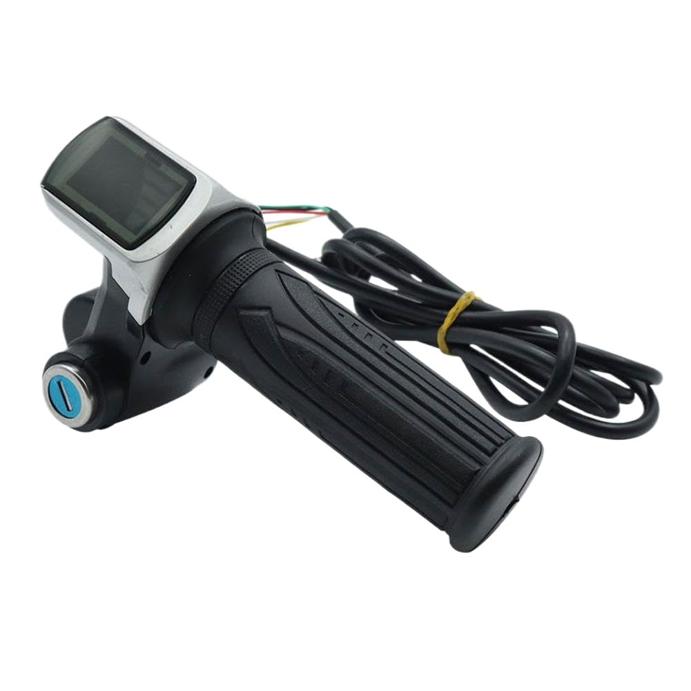 Poignée de gaz pour vélo électrique 24V 36V avec fonction d'interrupteur à clé, matériau ABS(24V A)