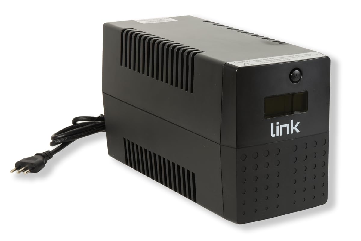 Link LKUPS1000C UPS Line-Interactive UPS 1000 VA/600 W Line-Interactive - 4 tomacorrientes con Pantalla LCD, protección de la Fuente de alimentación para PC y Servidor
