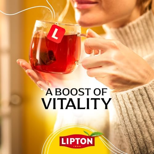 Lipton Black Tea Bags, Hot or Iced High Caffeine Tea, 100 Total Bags - 5