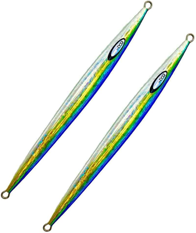JYG PROFISHING Jig for Hooks - Saltwater Fishing Jig Lures โ Salmon, Tuna, Fish Glow Bait Lure Heads - Deep Sea Perfect for Slow Pitch Jigging - Stryke Collection