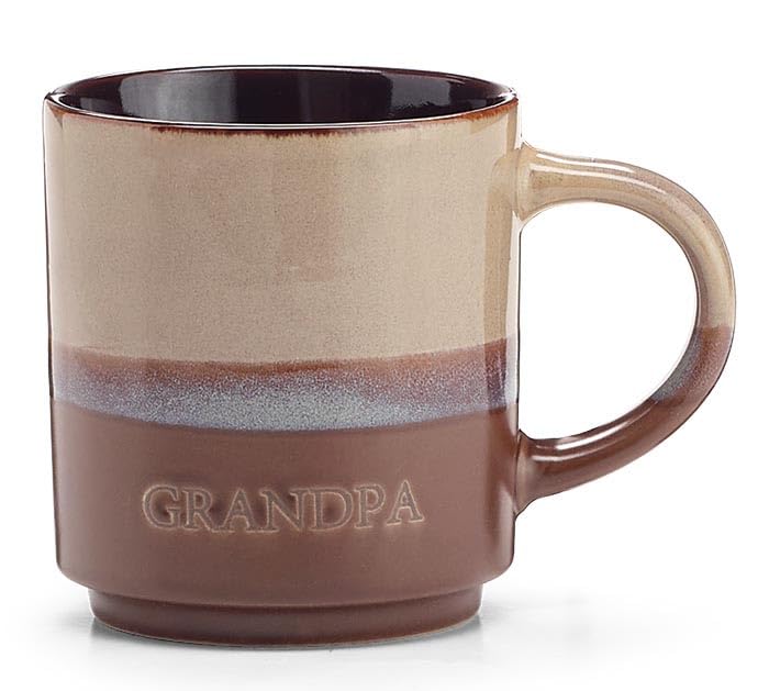 Taza grabada Grandpa dos tonos cerámica 14 oz miniatura 1
