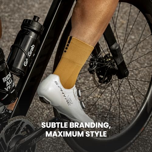 Image of GripGrab Lightweight SL Summer Cycling Socks - 2 Lengths, Road & Gravel | Breathable Coolmax mesh, stretch arch support, short ~3.5 in or tall ~6 in cuff - road, MTB, gravel & indoor biking