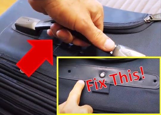 Image of Luggage Handle for VIP Safari, Amrican Turister, Skybag Trolley Bag Suitcases Replacement Handle for Luggage Parts (Black Colour- (1Pcs) for All Colour Suitcase)