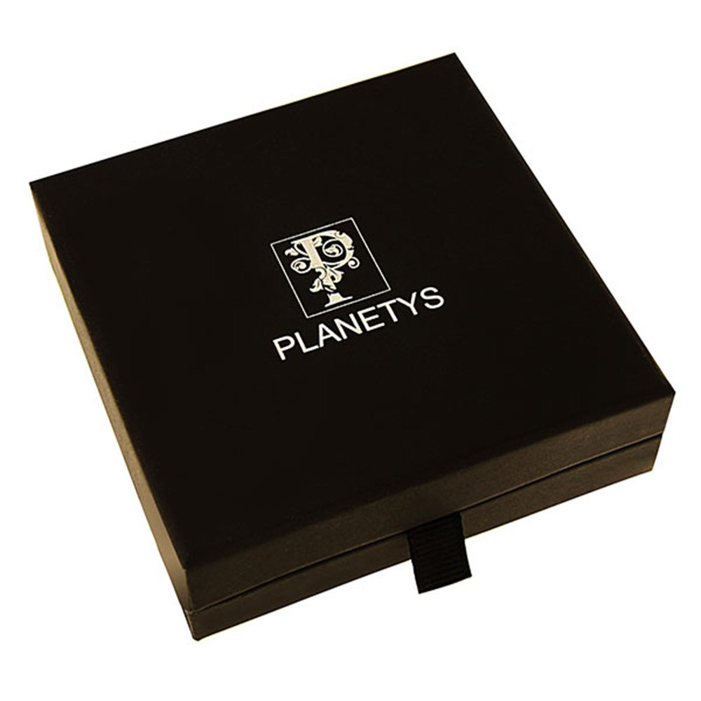 Image secondaire de Planetys - Bracelet Cuir - Bracelet Pierres Naturelles Perles de Pierre de Lave en Cuir Noir Tressé et Acier 316L