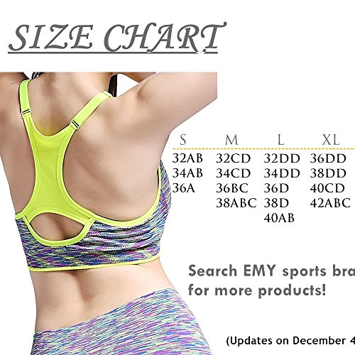 EMY Sports Bra 1 2 3 5 Pack for Women Space Dye Racerback Removable Pads for Yoga Running Fitness Workout3