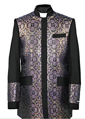 Men Clergy Jacket Pastor Bishop Minister Nehru Collar No Collar4