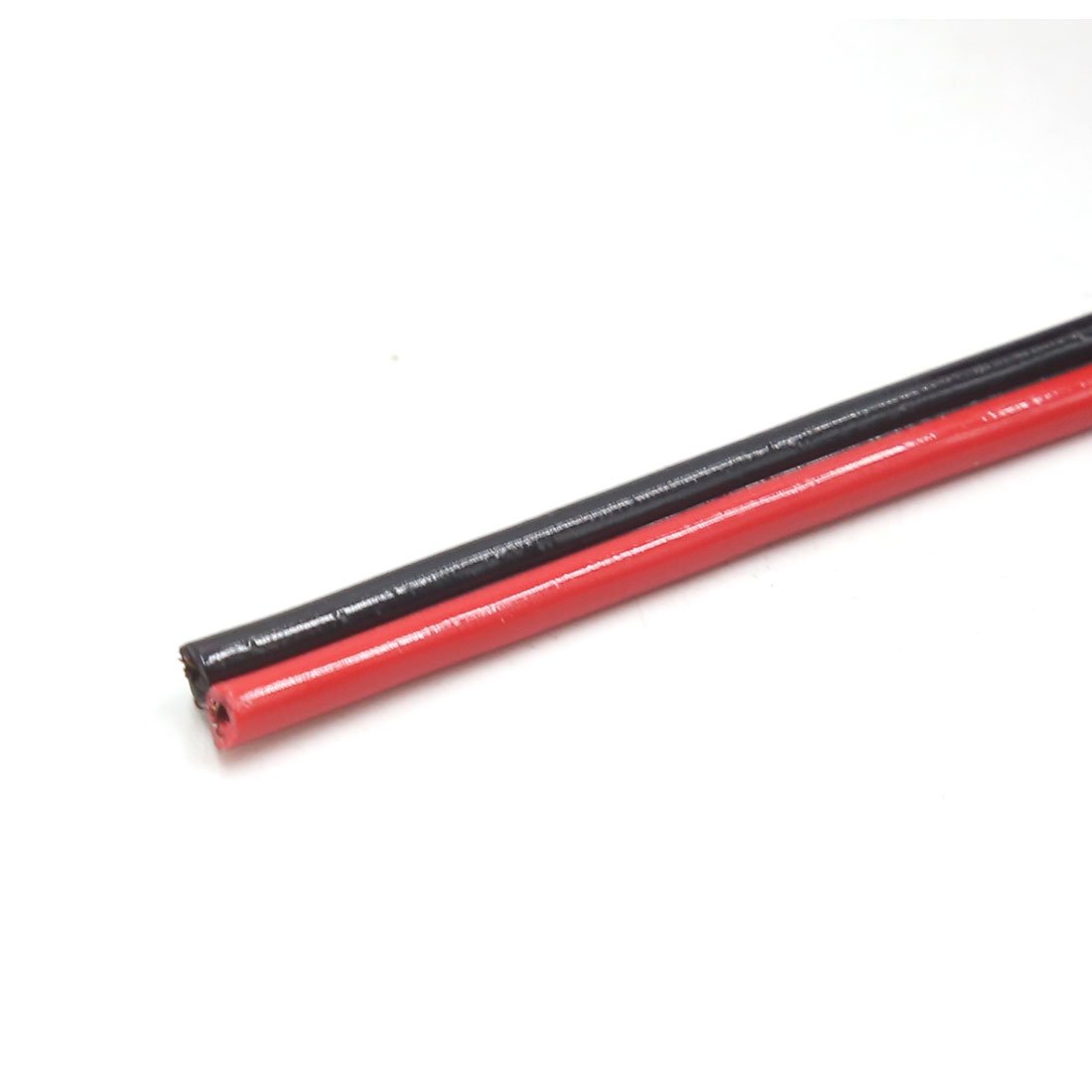Ruilogod 0.5mm2 x 100M Noir Rouge Corne Fil haut-parleur Câble pour Auto Car Audio