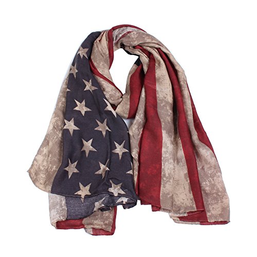 Vintage America Flag Unisex Shawl Scarf2