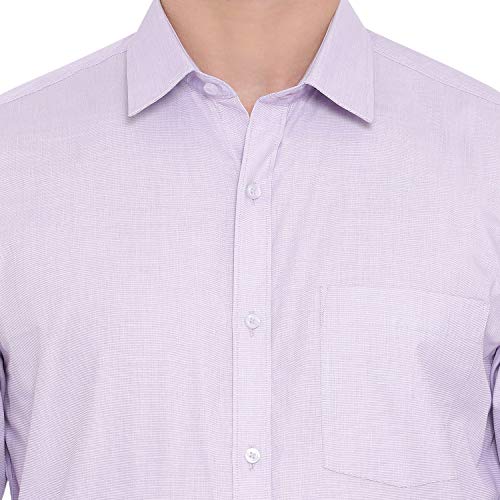 Image of Turtle Men 100% Cotton Slim Fit Yellow Solid Formal Shirt